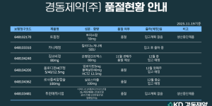 11월 19일ㅣ품절 및 입고 일정 안내