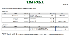 11월 10일ㅣ품절 및 입고 일정 안내