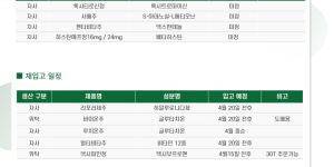04월 06일ㅣ품절 및 입고 일정 안내