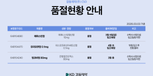 03월 03일ㅣ품절 및 입고 일정 안내